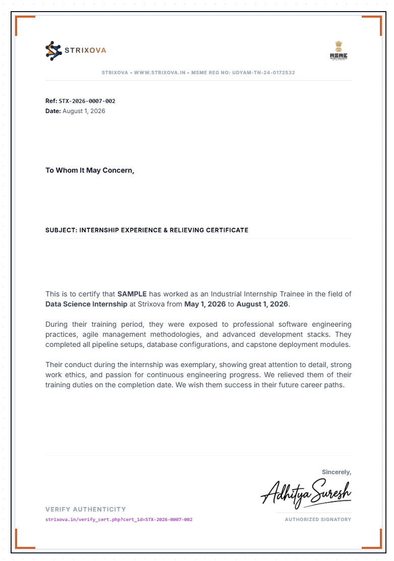 Experience Letter